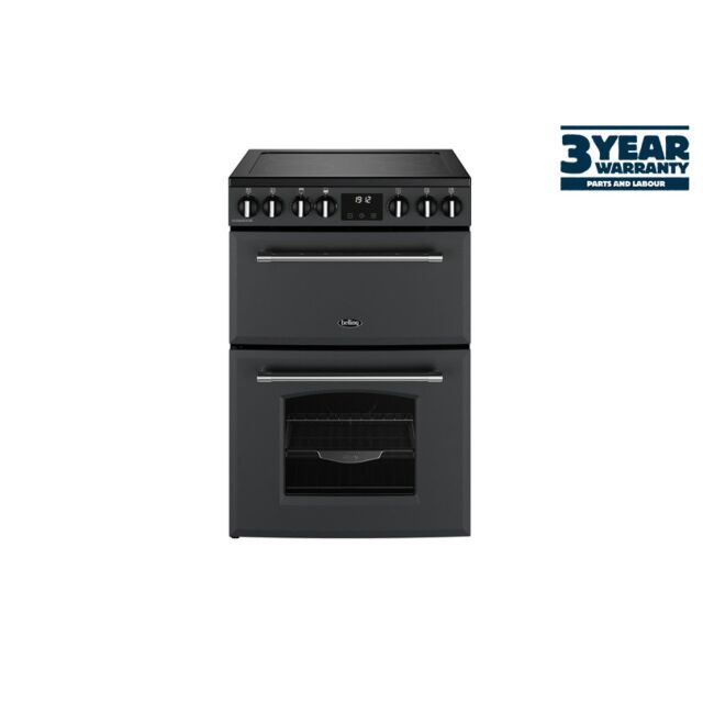Belling 444411809 60cm Mini FARMHOUSE 60E ceramic hob cooker in Anthracite