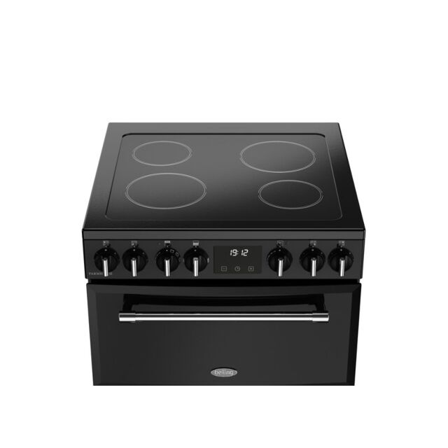 Belling 444411810 60cm Farmhouse Electric Mini Range with Ceramic Hob - Black