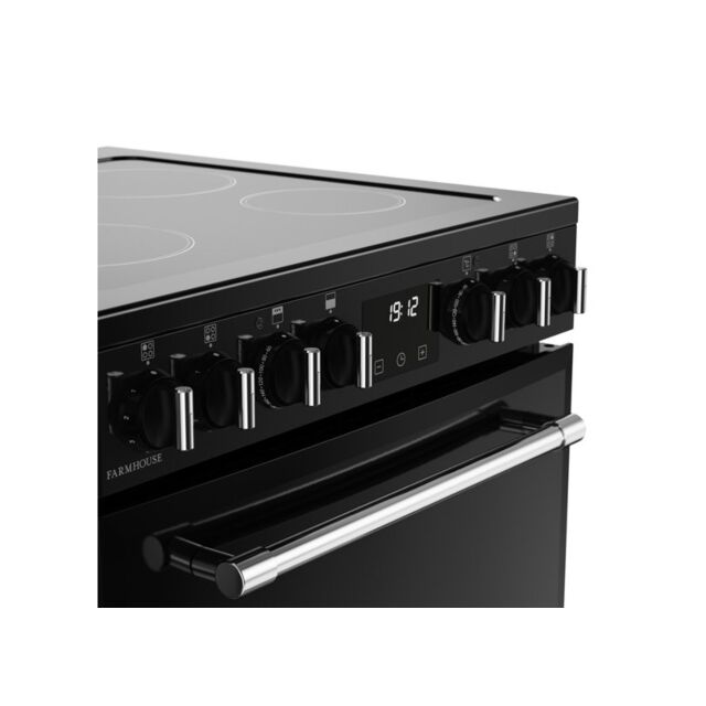 Belling 444411810 60cm Farmhouse Electric Mini Range with Ceramic Hob - Black