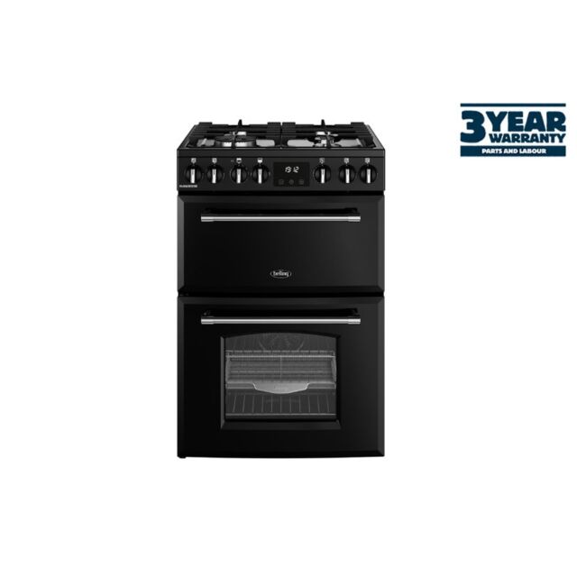 Belling 444411813 Farmhouse 60Cm Dual Fuel Mini Range - Black
