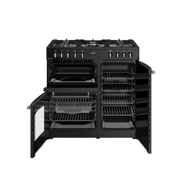Belling 444411820 90CM Dual Fuel Range cooker in black
