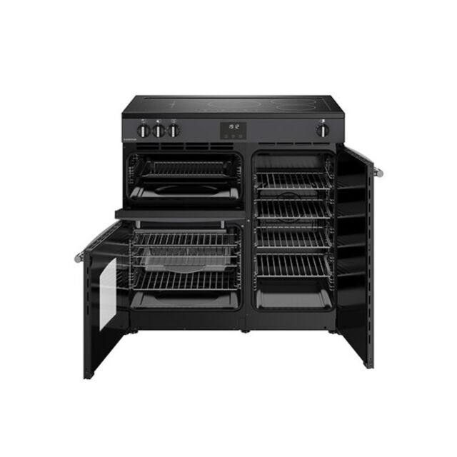 Belling 444411822 90 Cm All Electric Induction Range Cooker In Anthracite Dark Grey