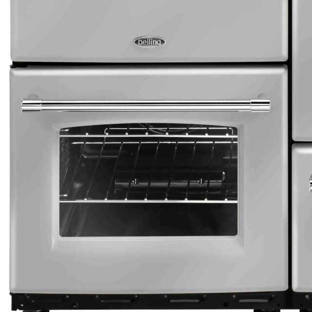 Belling 444444146  110DFT 110cm Dual Fuel Rangecooker with Double Oven and Gas Hob - Silver