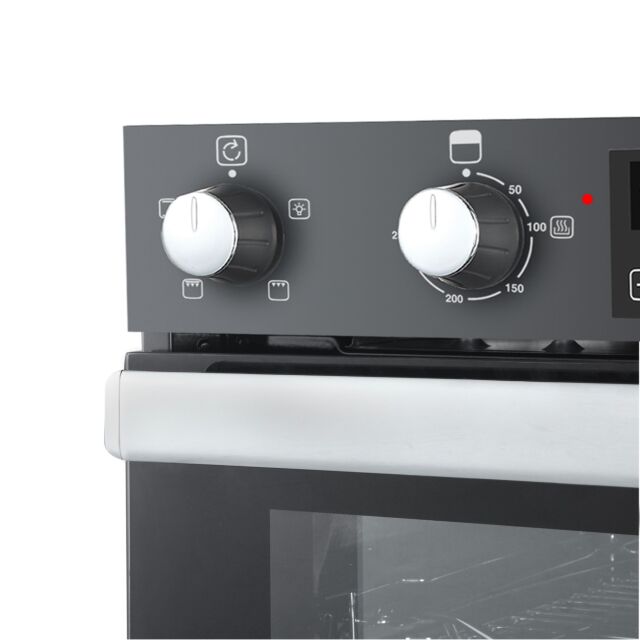 Belling BI902FPBLK Built In Electric Double Oven 