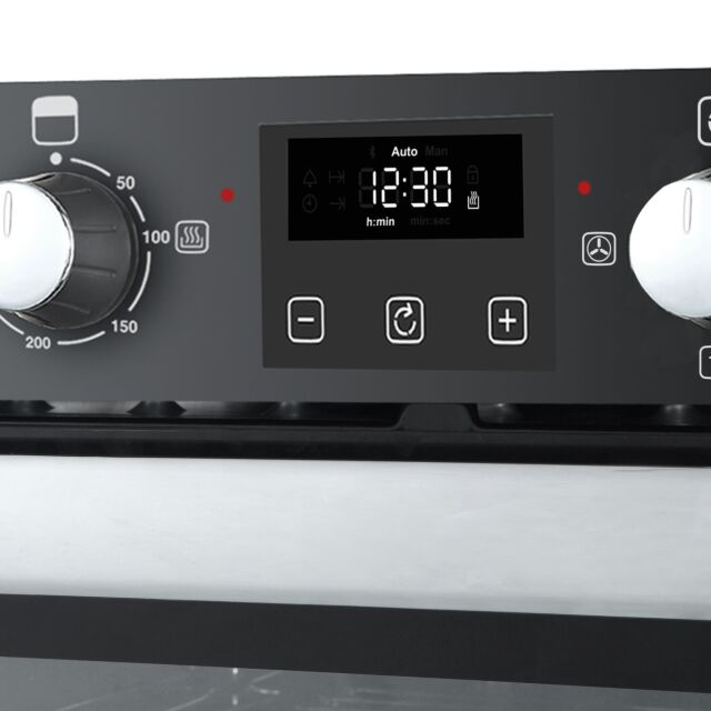 Belling BI902FPBLK Built In Electric Double Oven 