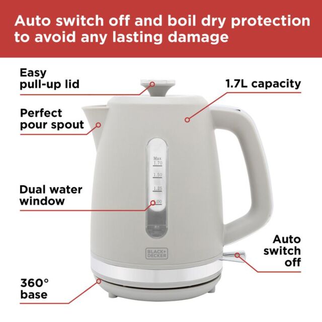 Black And Decker BXKE10072GB 3Kw 1.7L Kettle