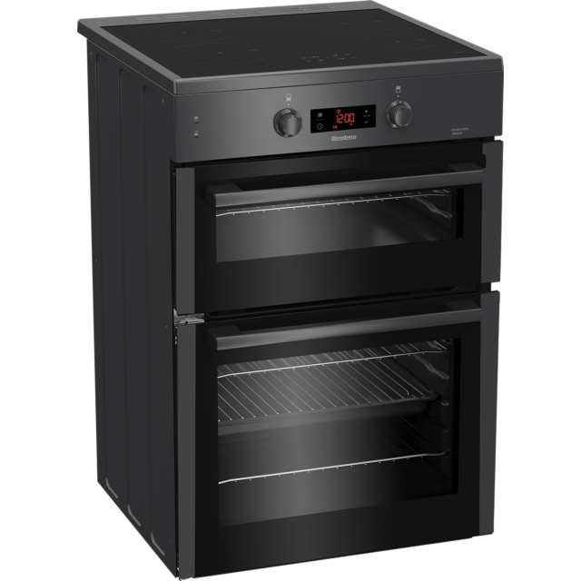 Blomberg HIN651N 60cm Double Oven Electric Cooker with Induction Hob - Anthracite