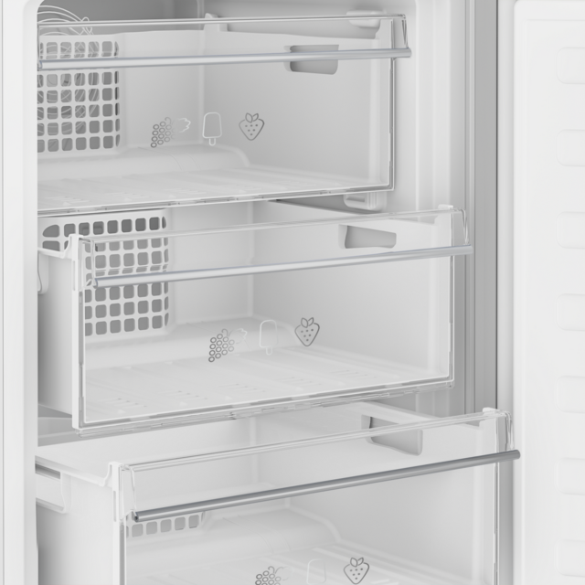 Blomberg KGM4553PS Frost Free Fridge Freezer - Stainless Steel