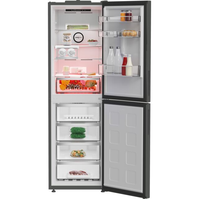 Blomberg VitaminCare+ KND24692VG  59.7cm 50/50 Total No Frost AeroActive  Fridge Freezer - Graphite