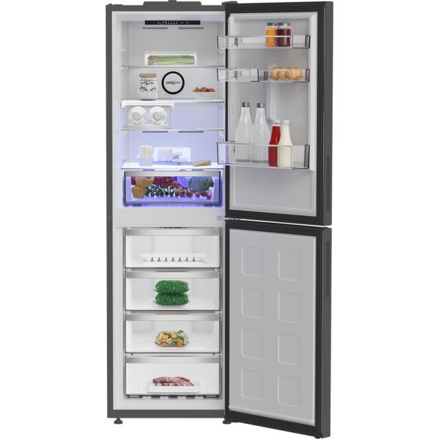 Blomberg VitaminCare+ KND24692VG  59.7cm 50/50 Total No Frost AeroActive  Fridge Freezer - Graphite