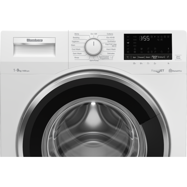 Blomberg LWF194520QW 9kg 1400 Spin Washing Machine with RapidJet technology - White
