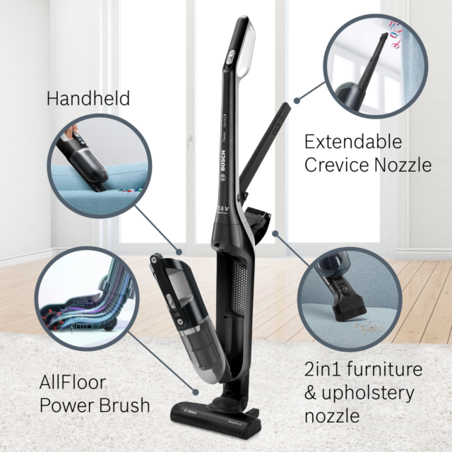 Bosch BBH3211GB Cordless Vacuum Cleaner - 50 Minute Run Time