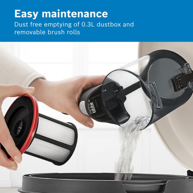 Bosch BBS611GBKIT BBS611GB Cordless Vacuum Cleaner - 30 Minute Run Time - Black PLUS Battery