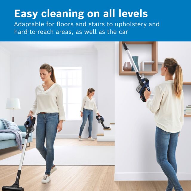 Bosch BBS611GBKIT BBS611GB Cordless Vacuum Cleaner - 30 Minute Run Time - Black PLUS Battery