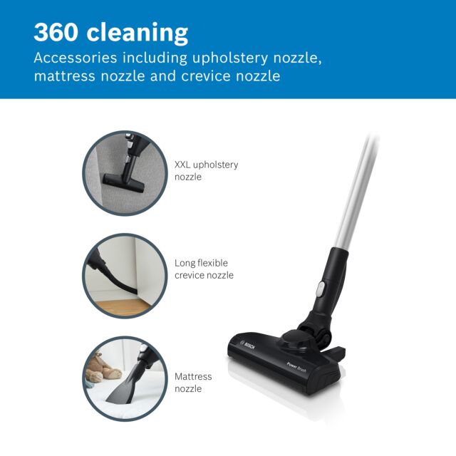 Bosch BCS612GBKIT BCS612GB Unlimited Serie 6 ProHome Cordless Vacuum Cleaner - 30 Minute Run Time - 