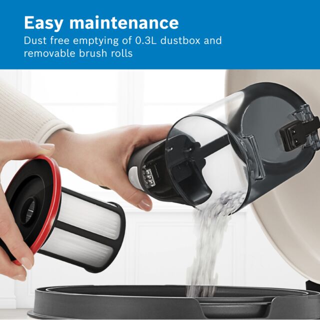 Bosch BCS612GBKIT BCS612GB Unlimited Serie 6 ProHome Cordless Vacuum Cleaner - 30 Minute Run Time - 