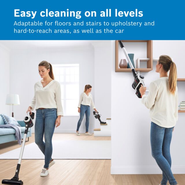 Bosch BCS612GBKIT BCS612GB Unlimited Serie 6 ProHome Cordless Vacuum Cleaner - 30 Minute Run Time - 