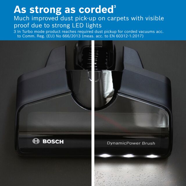 Bosch BCS712GBKIT Unlimited 7 BCS712GB Cordless Vacuum Cleaner - 80 minutes run time - White & Black PLUS Battery