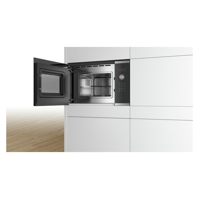 Bosch BEL553MS0B Series 4 900W 25L built in microwave with Red display