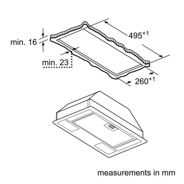 Bosch DLN53AA70B 53cm Canopy Cooker Hood - Anthracite