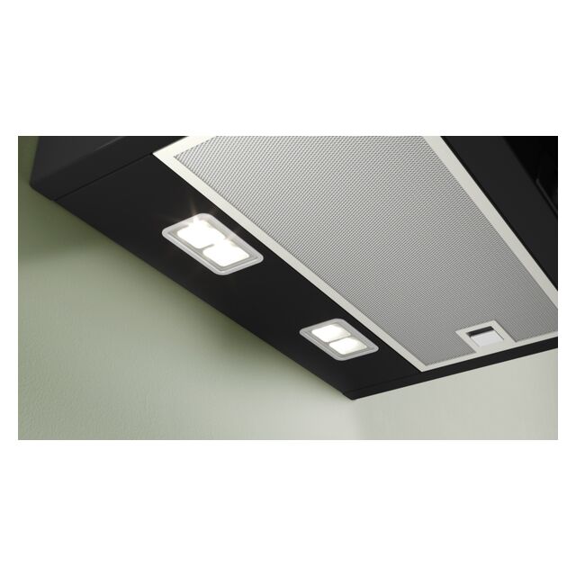 Bosch DWK87FN60B 80Cm Wide Wall Mounted Clear Glass Cooker Hood - Black
