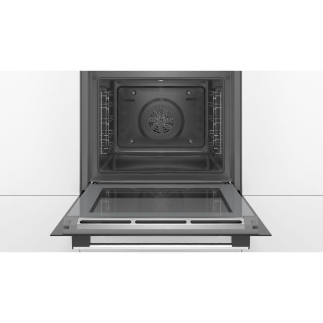 Bosch HBS573BS0B 59.4cm Built In Electric Single Oven with 3D Hot Air - Stainless Steel