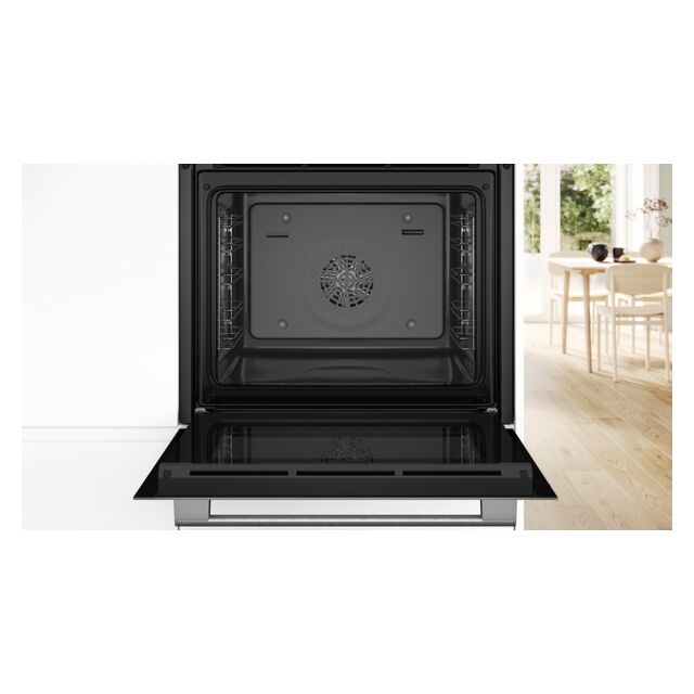 Bosch HQA534BW3B Series 4 Built In Single Oven With Added Steam