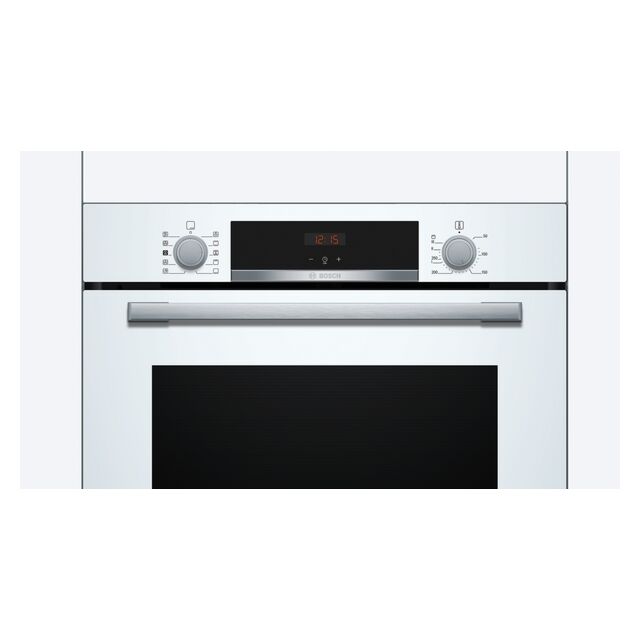 Bosch HQA534BW3B Series 4 Built In Single Oven With Added Steam