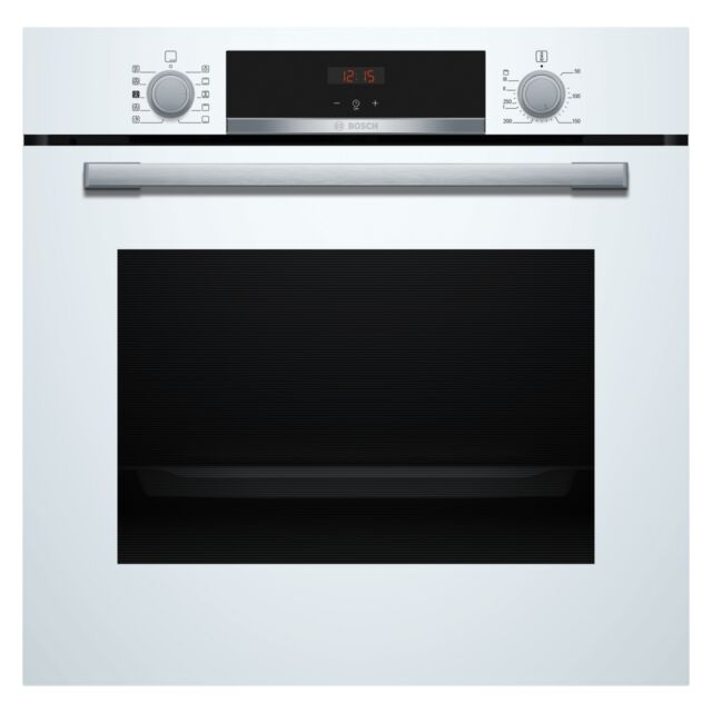 Bosch HQA534BW3B Series 4 Built In Single Oven With Added Steam