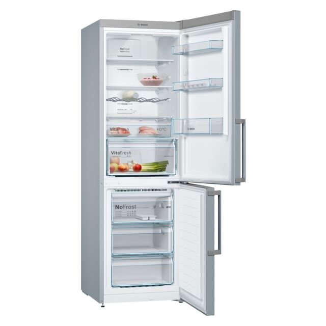 Bosch KGN36XLER 186Cm Stainless Look Frost Free