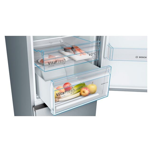 Bosch KGN36XLER 186Cm Stainless Look Frost Free