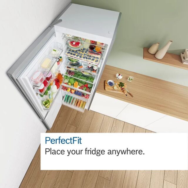 Bosch KGN392LBFG 60cm 70/30 Fridge Freezer - Stainless Steel