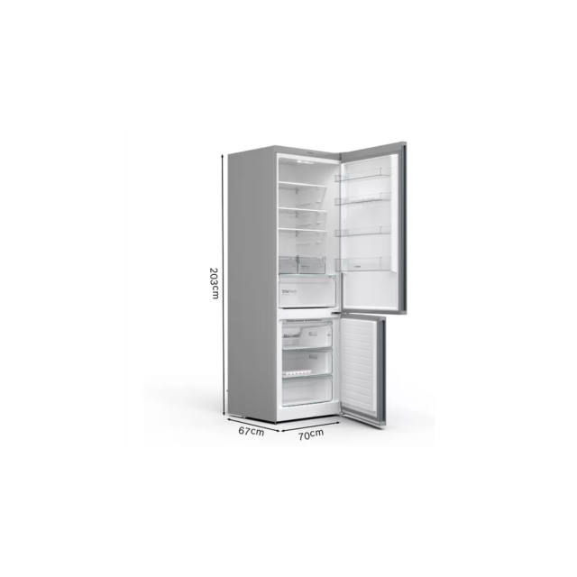 Bosch KGN49XLEA 70cm 70/30 No Frost Fridge Freezer - Inox