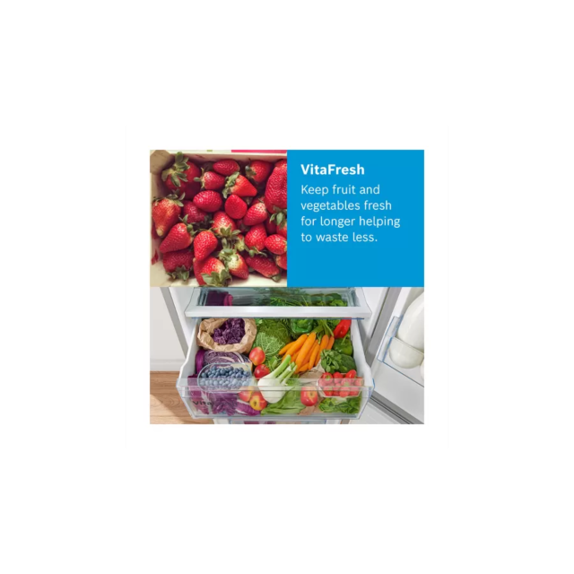 Bosch KGN49XLEA 70cm 70/30 No Frost Fridge Freezer - Inox