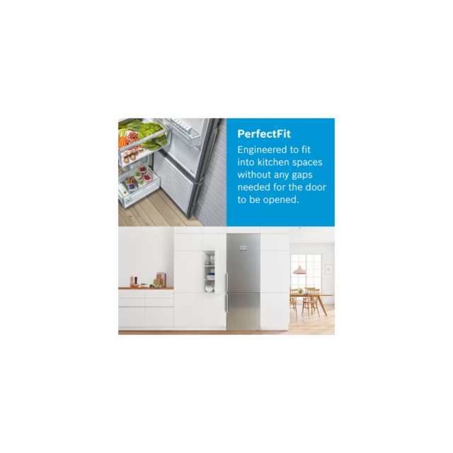 Bosch KGN49XLEA 70cm 70/30 No Frost Fridge Freezer - Inox