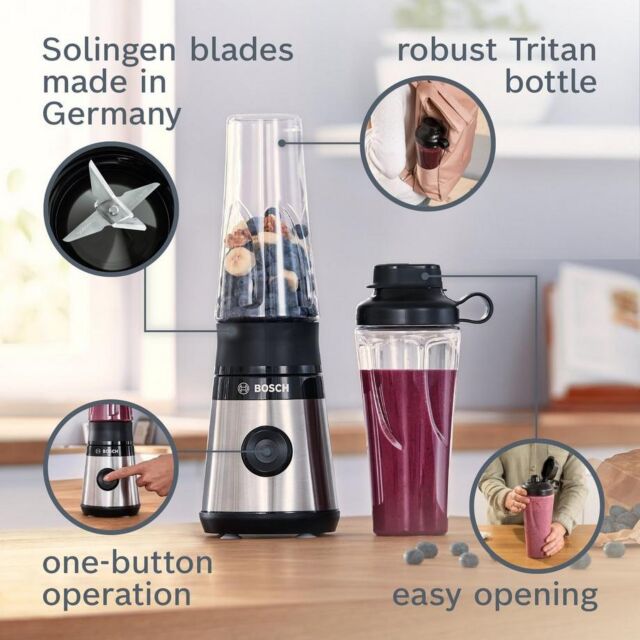 Bosch MMB2111MG  Mini Blender Stainless Steel