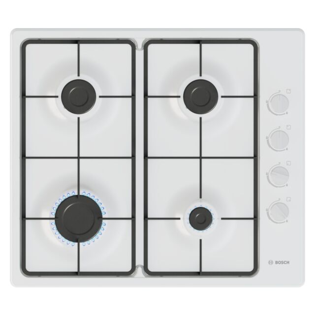 Bosch PBP6B2K60 60Cm Gas Hob - White