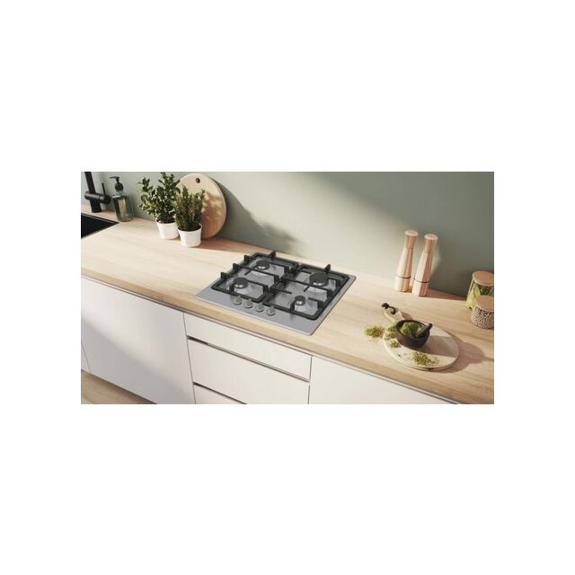 Bosch PGP6B5K90 60cm Gas Hob - Stainless steel