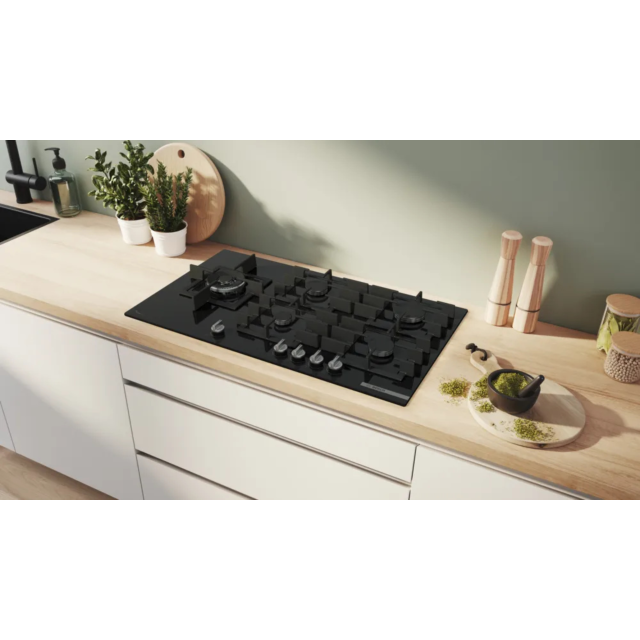 Bosch PPM9A6I40 90cm Built-In Black Gas Hob