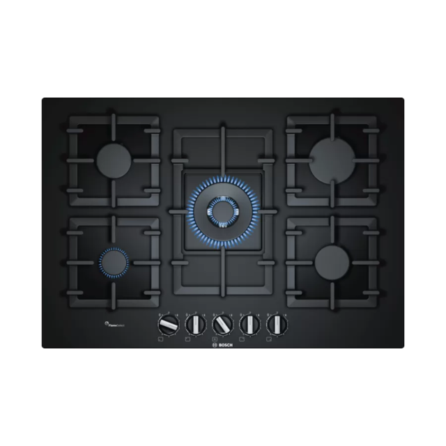 Bosch PPQ7A6B90 Series 6 75cm Tempered Glass Gas Hob
