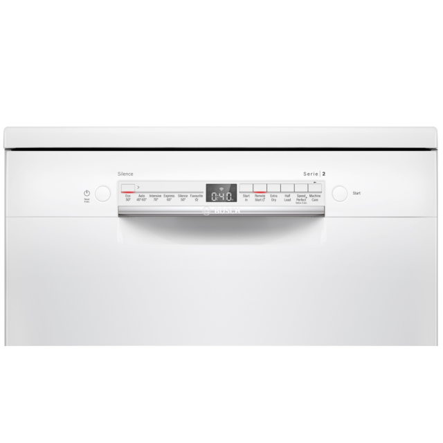 Bosch SMS2HVW66G Full Size Dishwasher - White - 13 Place Settings