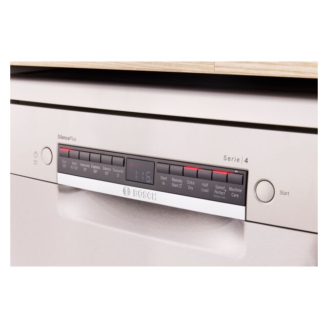 Bosch SMS4EMI06G Free-Standing Dishwasher 60 Cm Brushed Steel Anti-Fingerprint