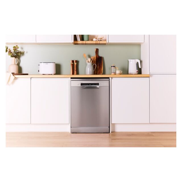Bosch SMS4EMI06G Free-Standing Dishwasher 60 Cm Brushed Steel Anti-Fingerprint