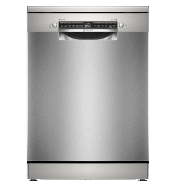 Bosch SMS4EMI06G Free-Standing Dishwasher 60 Cm Brushed Steel Anti-Fingerprint
