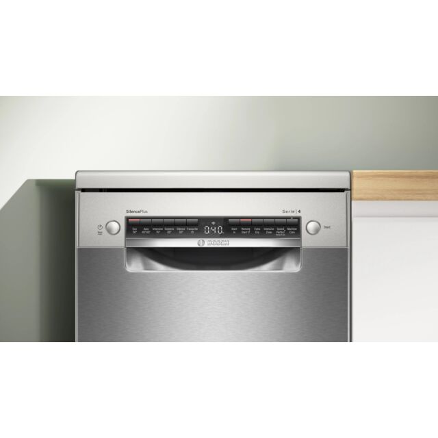 Bosch SPS4HMI14G Series 4 45cm Slimline Free-standing dishwasher Anti-fingerprint Brushed Steel 