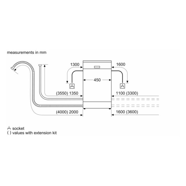 Bosch SPS4HMW49G Series 4 45Cm Wide Slimline Dishwasher