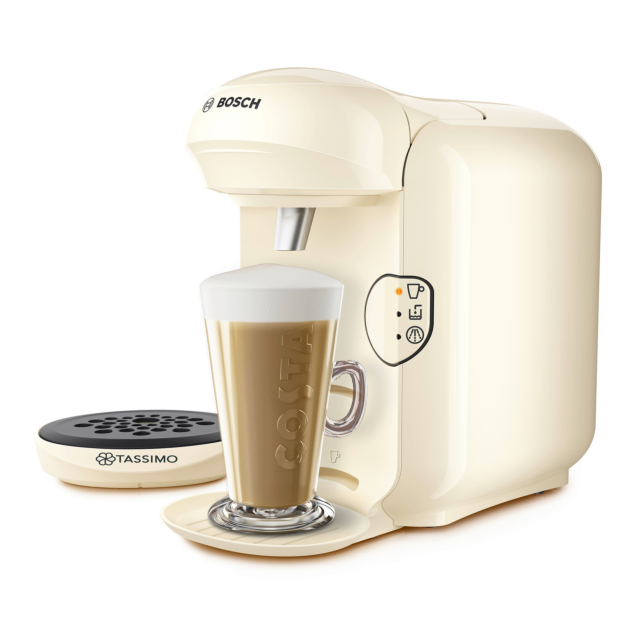 Bosch TAS1407GB Tassimo Vivy 2 Pod Coffee Machine - Cream