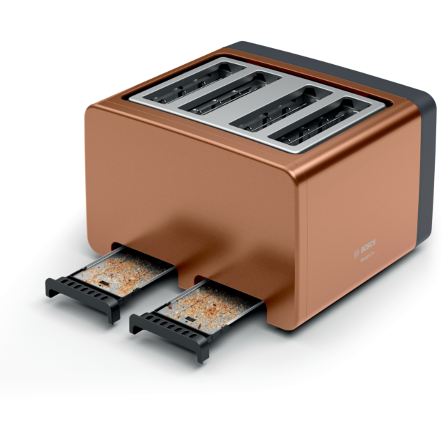 Bosch TAT4P449GB 4 Slice Toaster - Copper