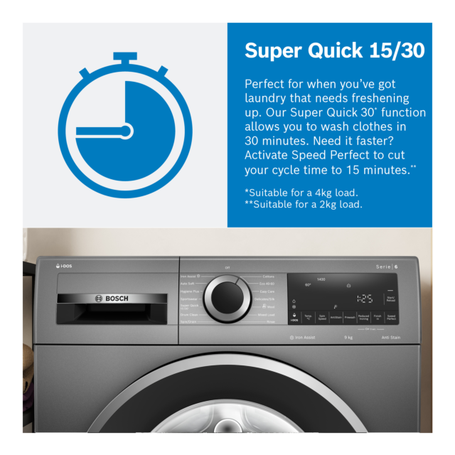 Bosch WGG254F0GB 10kg 1400 Spin Washing Machine - White