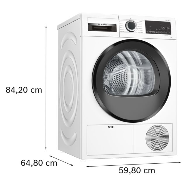 Bosch WPG23108GB Capacity 8kg Condenser Tumble Dryer